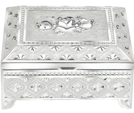 Exquisite Artisanal Candy Box Silver plated