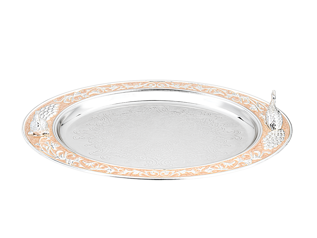 TRAY WITH PEACOCK
