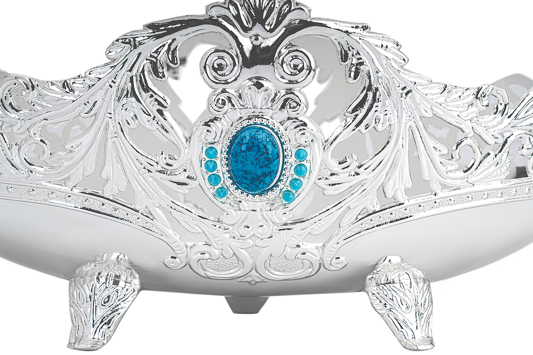 OVAL BLUE STONE BOWL