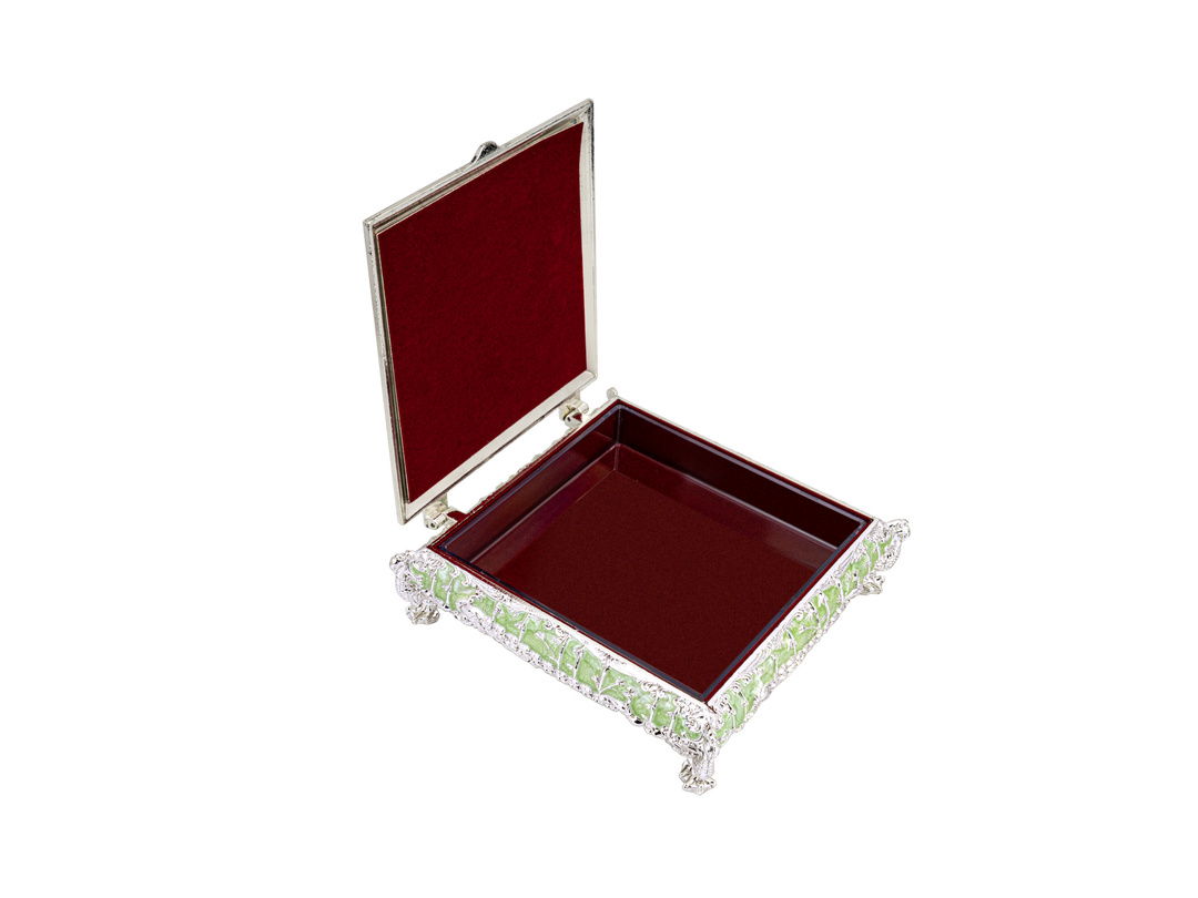 2 PEACOCK BOX TRAY